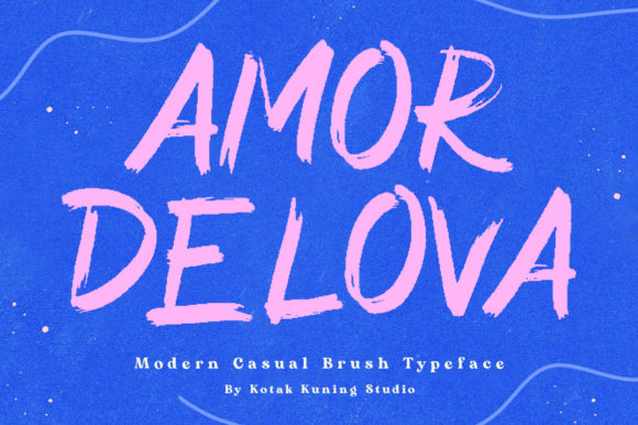 Amor Delova: A Playful Display Font for Modern Web Projects