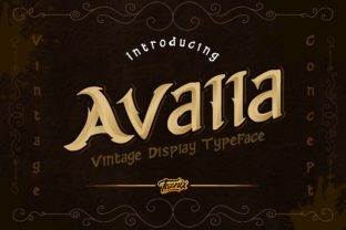 Avalla Font for Campaign Design: A Nostalgic Touch with Clarity