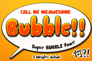 Awesome Bubble: A Stylish Display Font for Modern Design