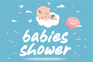 Babies Shower Font for Creative Branding Projects