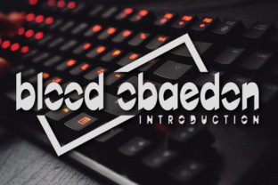 BloodObaedon: A Modern Display Font for Editorial Design