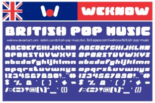 British Pop Music Font for Bold Web Design