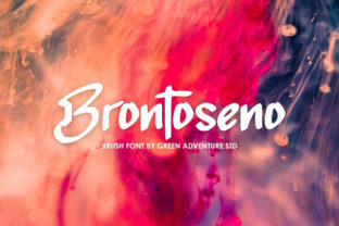 Brontoseno: A Brush-Pen Font for Handmade Projects