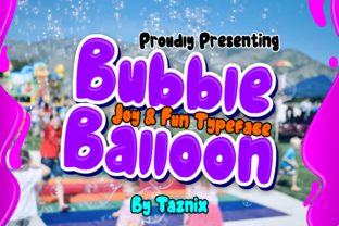 Bubble Balloon Font for Branding and Design