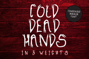 Cold Dead Hands Font for Halloween Web Design