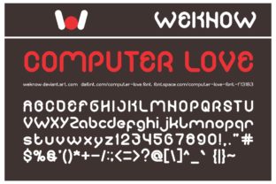 Computer Love: A Playful Display Font for Digital Creatives