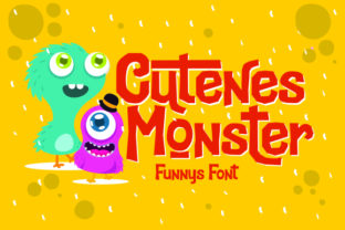 Cutenes Monster Font for Handmade Creations