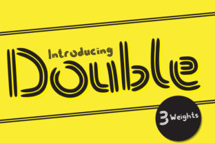 Double: A Sporty Display Font for Bold Campaigns