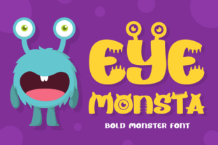 Eye Monsta: A Bold Display Font for Creative Branding Projects