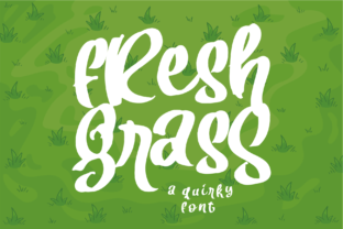 Fresh Grass Font for Editorial Design