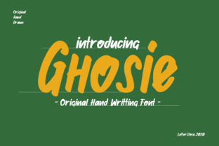 Ghosie: A Handwritten Font for Modern Editorial Design