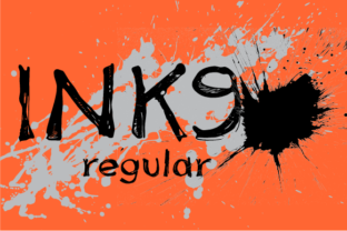 Ink 9: A Unique Display Font for Bold Branding