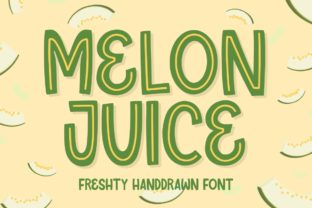 Melon Juice Font for Handmade Creations