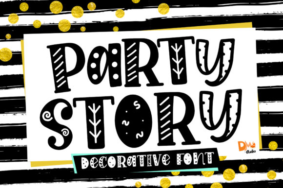 Party Story: A Display Font for Editorial Elegance