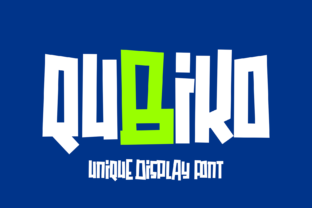 Qubiko: A Playful Display Font for Handmade Creations
