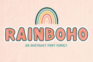 Rainboho: A Modern Display Font for Editorial Design