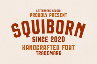 Squiborn Display Font for Editorial Design