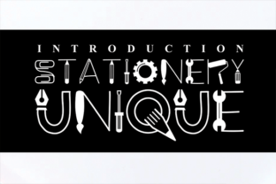 Stationary Unique: A Display Font for Digital Creativity