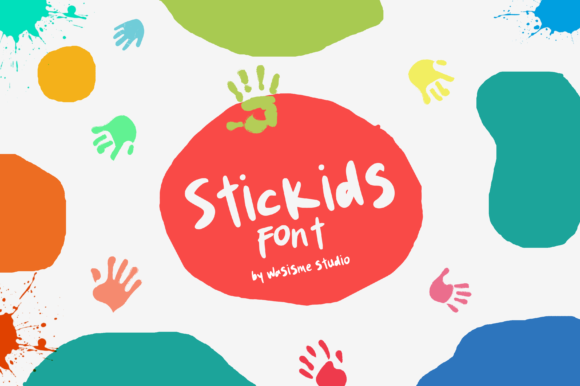 Stickids: A Playful Display Font for Handmade Creations