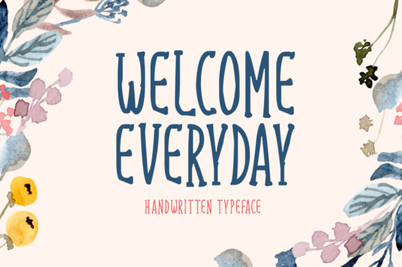 Welcome Everyday Font for Branding